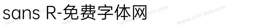 sans R字体转换